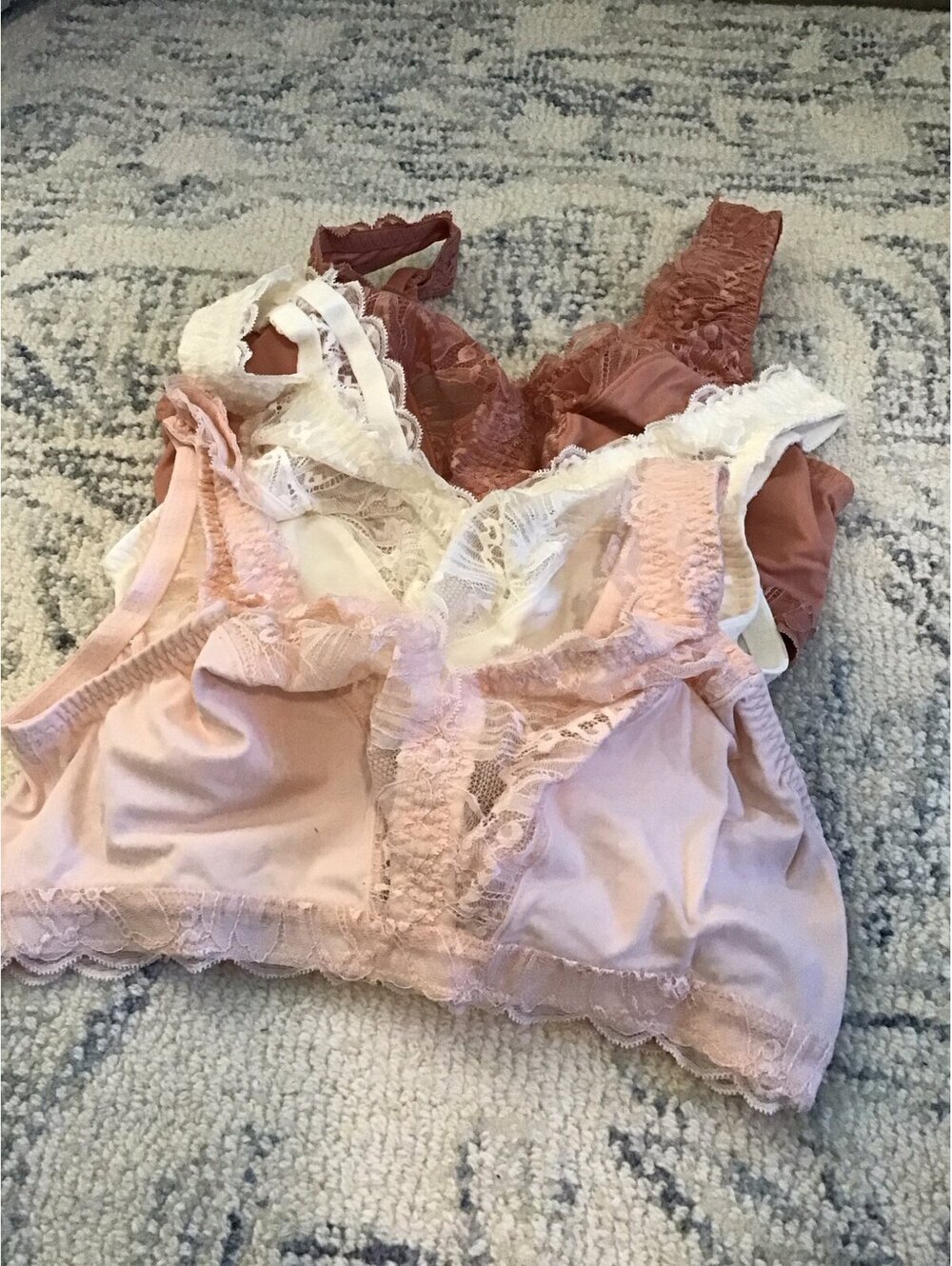 Breezies bras, medium, unlined, new, soft support, unlined